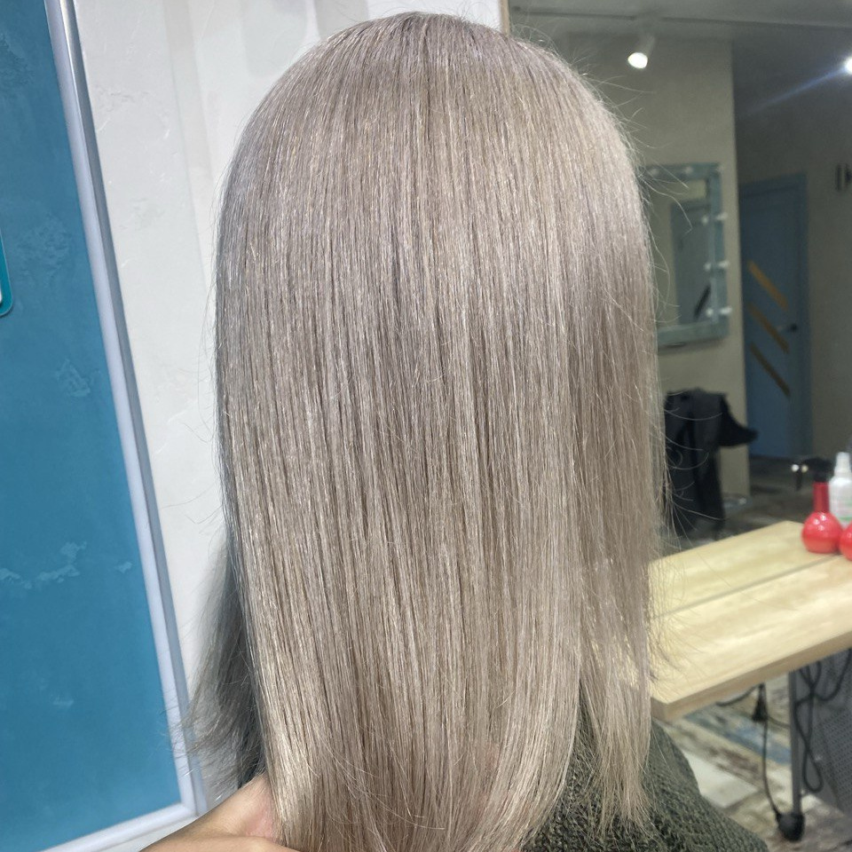 Мелирование через фольгу (по всей голове и длине волос)