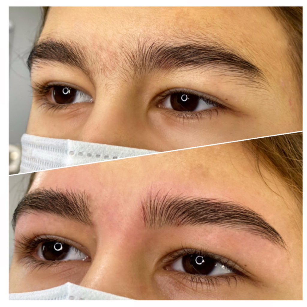 Коррекция бровей