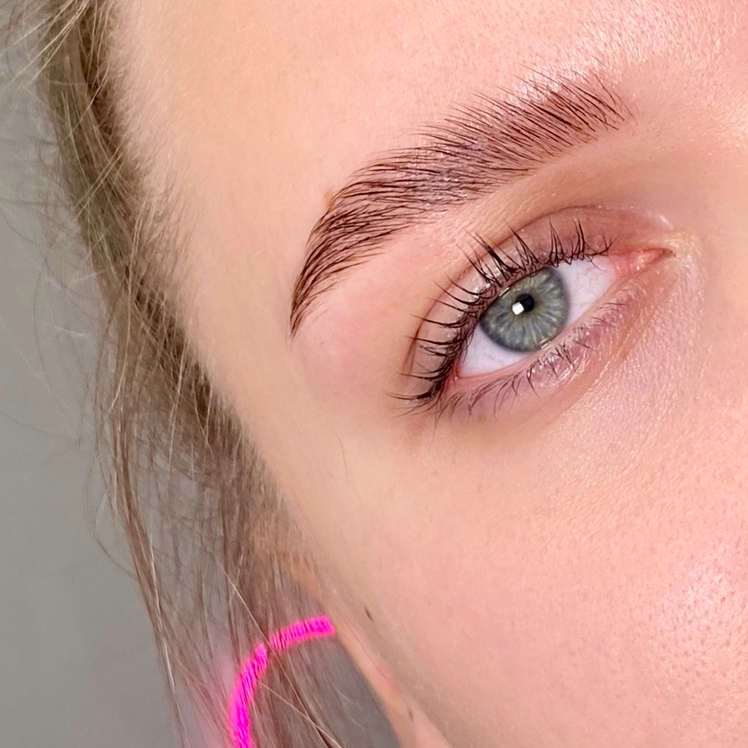 Долговременная укладка бровей + коррекция + окрашивание