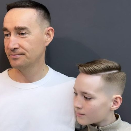 Стрижка мужская отец + сын