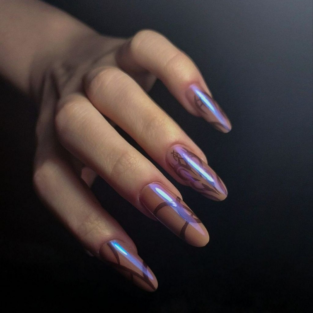 Наращивание 1 ногтя