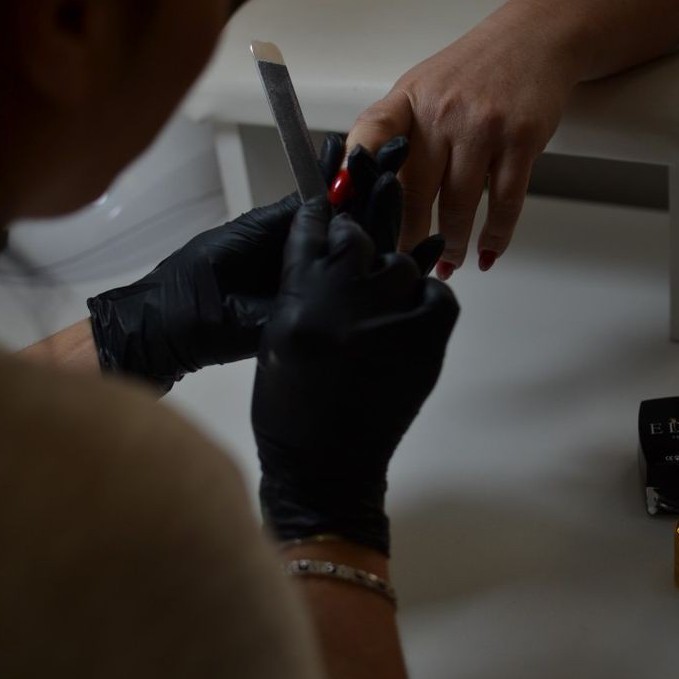 Снятие гель-лака + опил формы