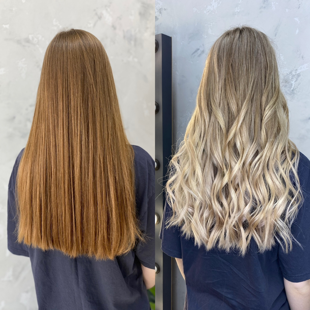 Сложное окрашивание с осветлением (плавный переход)