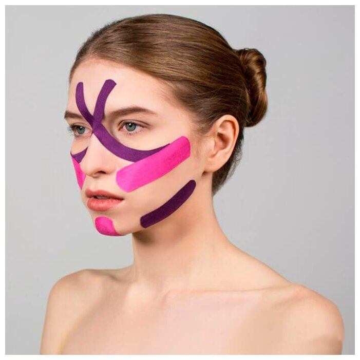 Эстетическое тейпирование лица