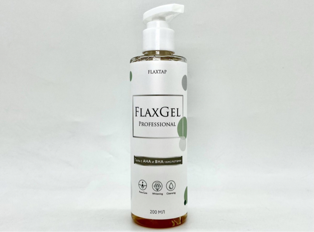 Гель с АНА и ВНА-кислотами FlaxGel Professional 200мл