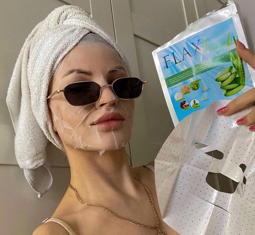 Увлажняющая тканевая маска для лица FlaxMask