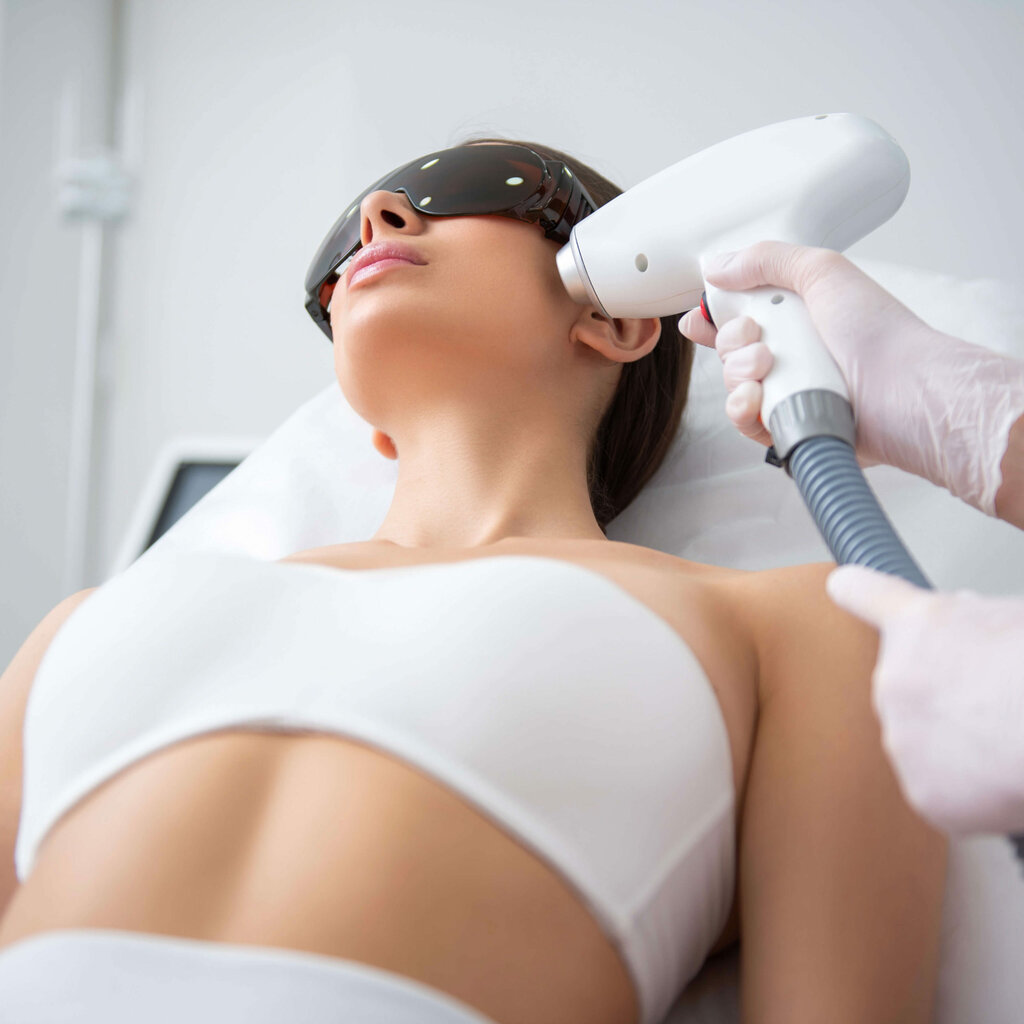 Фотоомоложение+Rf лифтинг шея