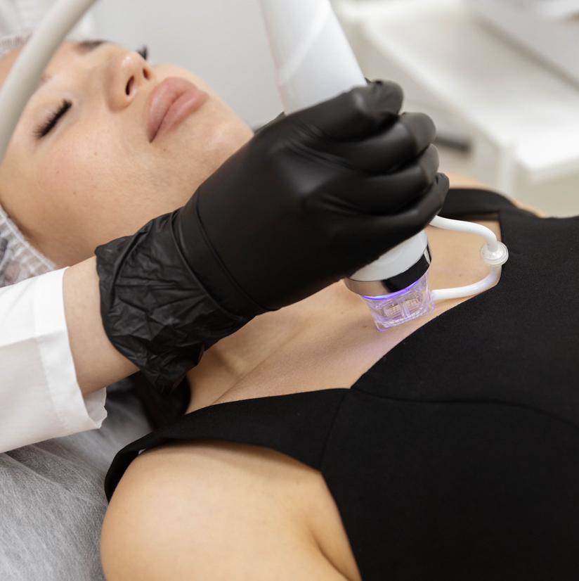 Микроигольчатый RF: лицо + шея + декольте