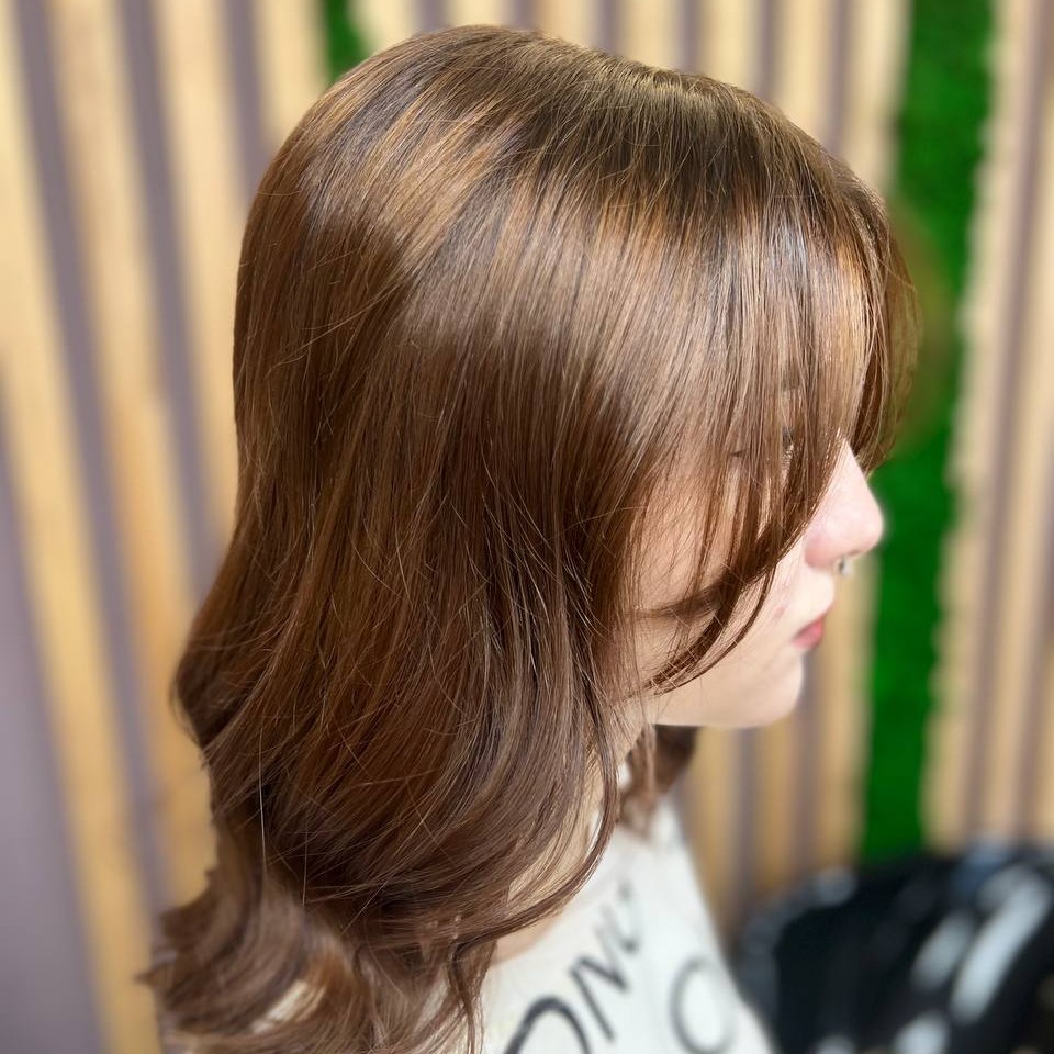 Окрашивание в один тон короткие волосы